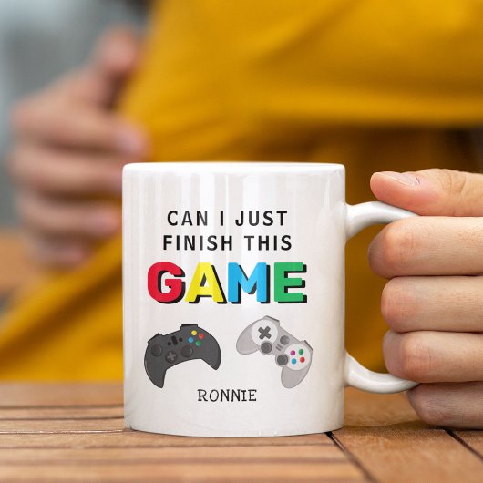 「このゲームだけ終わらせたい」面白いゲーマー コーヒーマグカップ