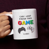 「このゲームだけ終わらせたい」面白いゲーマー コーヒーマグカップ