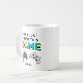 「このゲームだけ終わらせたい」面白いゲーマー コーヒーマグカップ (正面左)