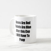 このコップの後で私はなりますウンチ コーヒーマグカップ (正面左)