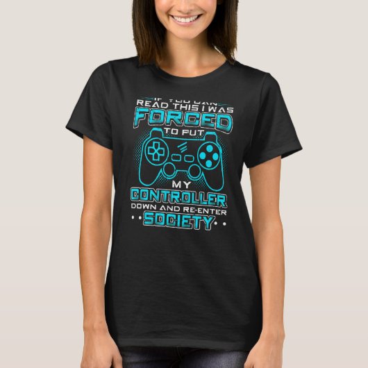 このコンもしトレ読イとビデオゲーム&Gを使用できる Tシャツ (正面)