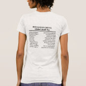 このコンサートのスタイルのTシャツのように目覚めました Tシャツ (裏面)