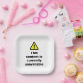 ⚠このコンテンツは現在使用できないボタン ペーパープレート (パーティー)