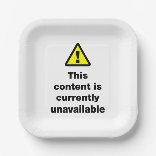 ⚠このコンテンツは現在使用できないボタン ペーパープレート (正面)