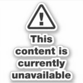 ⚠このコンテンツは現在使用できない シール (正面)