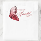 このコンポーザプンはクラシカル処理できない 楕円形シール (バッグ)