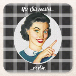 このコースターをさもないと使用して下さい。 格子縞を黒くして下さい スクエアペーパーコースター