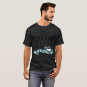 このコーヒーは壊れている アート ユーモア Tシャツ (正面フル)