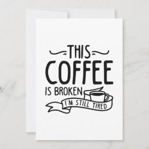 このコーヒーは壊れている サンキューカード