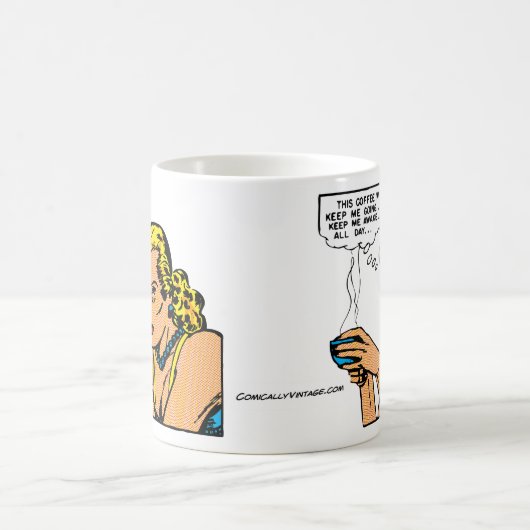 このコーヒーは私を目がさめている保ちます コーヒーマグカップ (中央)