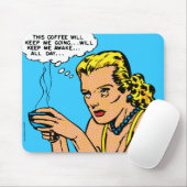 このコーヒーは私を目がさめている-青保ちます マウスパッド (マウス)