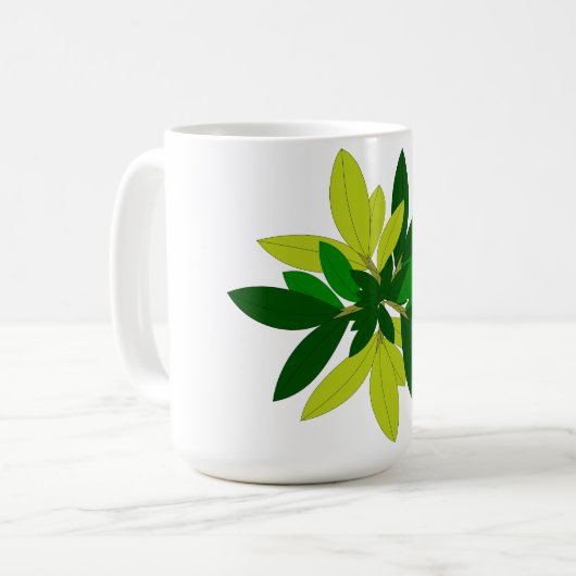 このコーヒーマグで自然の美しいを受け入れる コーヒーマグカップ (正面左)