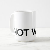 このコーヒーマグにはワインが入っていない。 コーヒーマグカップ (正面左)