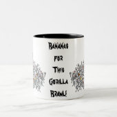 このゴリラ乱闘のバナナ! ツートーンマグカップ (中央)
