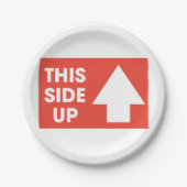 このサイドアップサイン ペーパープレート (正面)