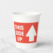 このサイドアップサイン 紙コップ (正面)