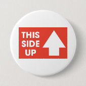 このサイドアップサイン 缶バッジ (正面)