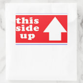 このサイドアップ出荷ラベル 長方形シール (バッグ)