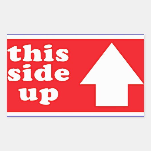 このサイドアップ出荷ラベル 長方形シール (正面)