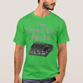このサウンドガイロックスサウンドエンジニアロックミュージシャン Tシャツ