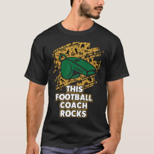 このサッカーコーチは、フットボール選手のユーモアをロック Tシャツ