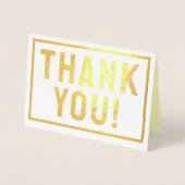 このサンキューカードで感謝を表す 箔カード (正面)