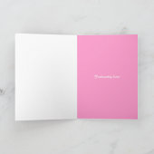 このサンキューカードは到着 サンキューカード (内部)