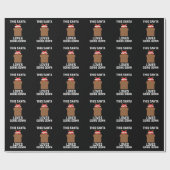 このサンタはクリスマスに行くのが大好おもしろいき ラッピングペーパー (フラット)