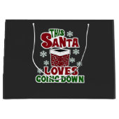 このサンタはクリスマスのクリスマスが大好いけなき ラージペーパーバッグ (正面)