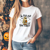このシおもしろいートハロウィーンTシャツは古すぎる Tシャツ