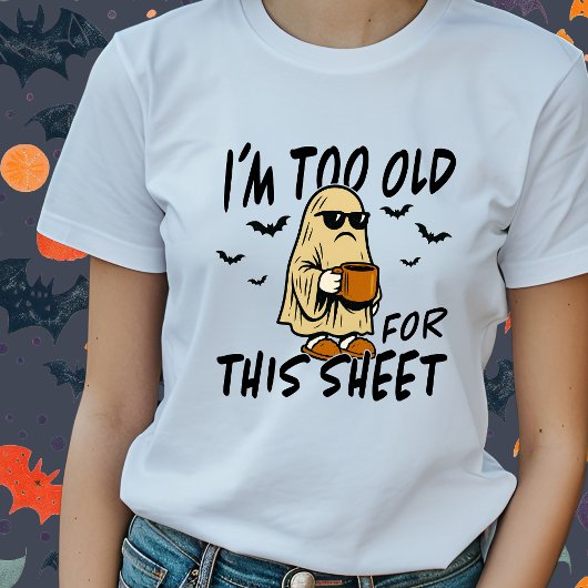 このシおもしろいートハロウィーンTシャツは古すぎる Tシャツ