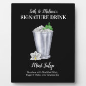 このシグネチャードリンクをカスタマイズ Mint Julep フォトプラーク (正面)