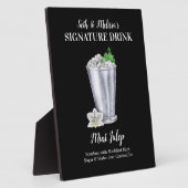 このシグネチャードリンクをカスタマイズ Mint Julep フォトプラーク (側面)