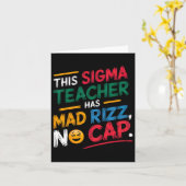 このシグマ教師はリズが半端じゃない カード (黄色い花)