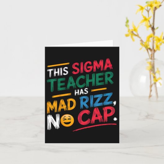 このシグマ教師はリズが半端じゃない カード (黄色い花)