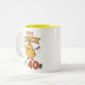 このシックは40かわいい&おもしろい誕生日 ツートーンマグカップ (正面左)