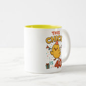 このシックは40かわいい&おもしろい誕生日 ツートーンマグカップ (正面右)