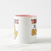 このシックは80かわいい&おもしろい誕生日 ツートーンマグカップ (中央)