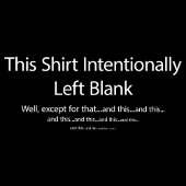 このシャツは意図的離れに空白の Tシャツ