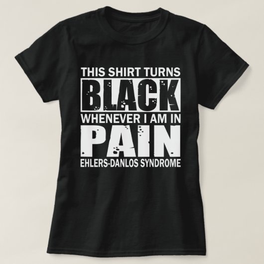 このシャツは黒いeds認識度 tシャツ (デザイン正面)