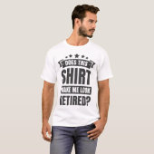 このシャツを着ると老けて見える?おもしろデザイン Tシャツ (正面フル)