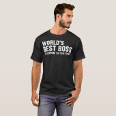 このシャツ認定 世界一の上司 楽しいボス Tシャツ (正面フル)