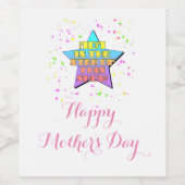 このショーのスターはママです ワインラベル (シングルラベル)