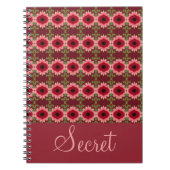 このシークレットノートブパターン（の模様が）あるックを個人用に設定 ノートブック (正面)