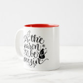 このシーズンは凍結するホリデーマグ ツートーンマグカップ (正面左)