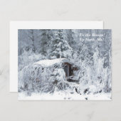 "このシーズンアップ北、Mn冬の休日 ポストカード (正面/裏面)