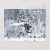 "このシーズンアップ北、Mn冬の休日 ポストカード (正面)
