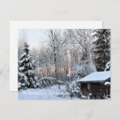 "このシーズンアップ北、Mn冬の休日 ポストカード (正面/裏面)