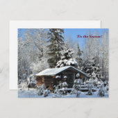 "このシーズンアップ北、Mn冬の休日 ポストカード (正面/裏面)