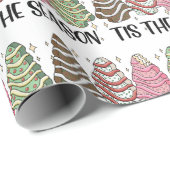 このシーズンクリスマスツリーケーキの休日 ラッピングペーパー (ロールコーナー)